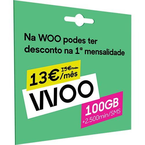 Cartão WOO 100GB