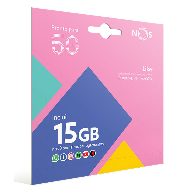 Cartão NOS Like 5 + 10GB Bónus